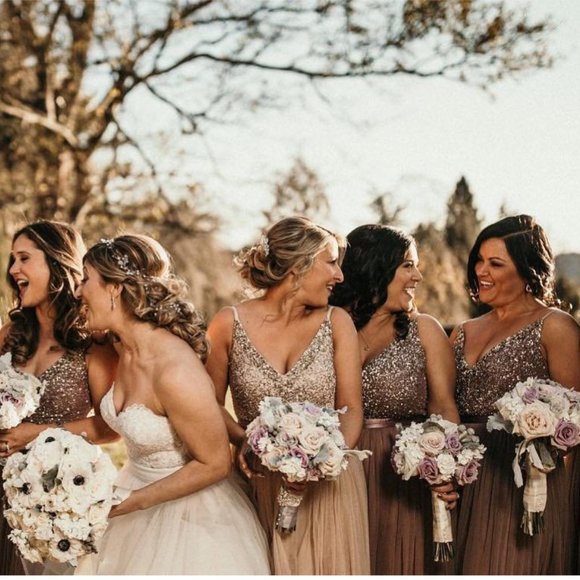 BHLDN | Beaded Tulle Avery Gown in Midnight | NWT - Picture 7 of 8